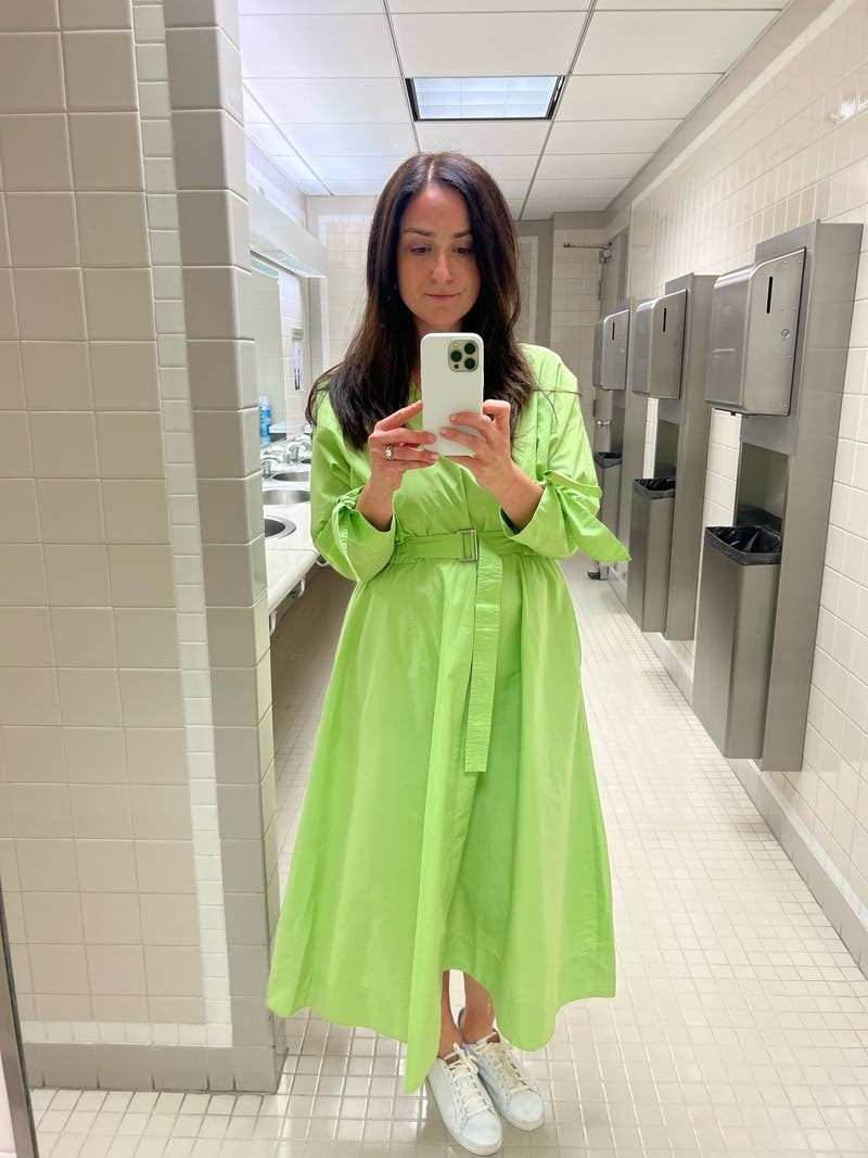 3.1 PHILLIP LIM Vネック ミディワンピース Poplin V Neck Midi Dress by 3.1 Phillip Lim x RTR | Rent the