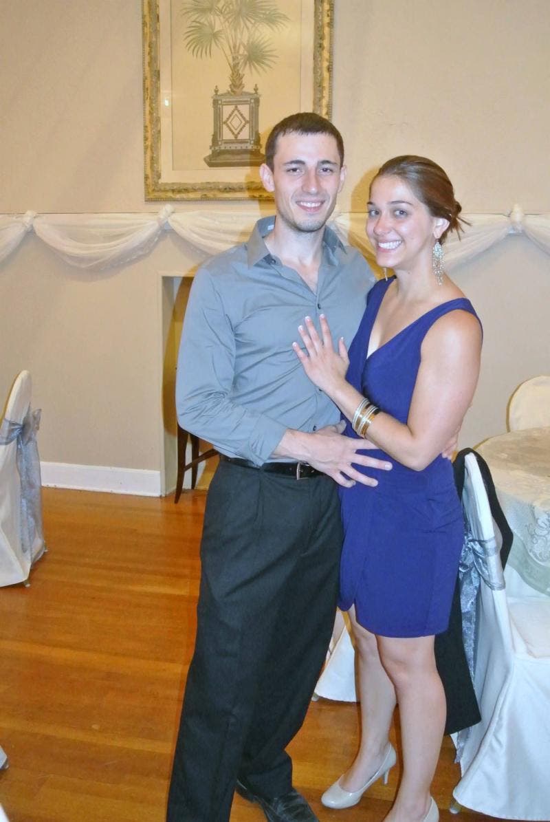dress blue or gold explained Sequined Wrap-Style Dress & Stone Teardrop Earrings main image 0