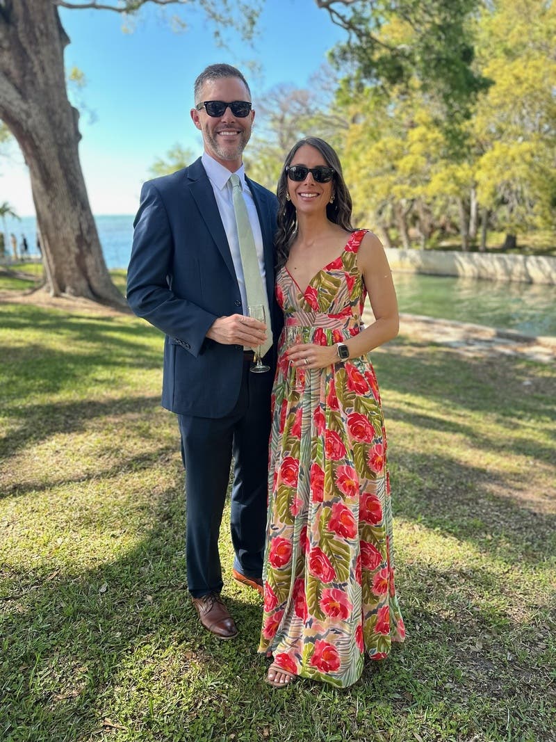 Green Floral Maxi Gown by Badgley Mischka