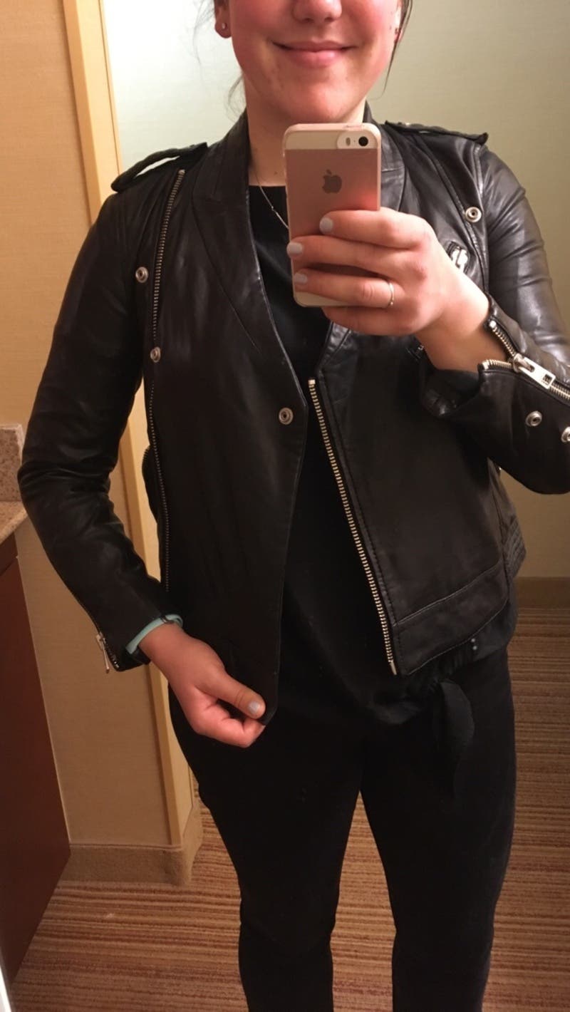 Zadig Voltaire Leather Loon Spi Jacket