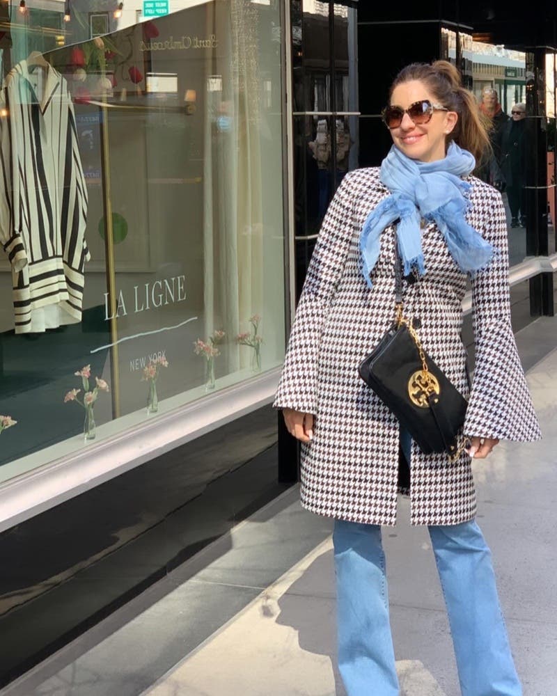 Houndstooth Bell Sleeve Coat by Derek Lam 10 Crosby x RTR | Rent