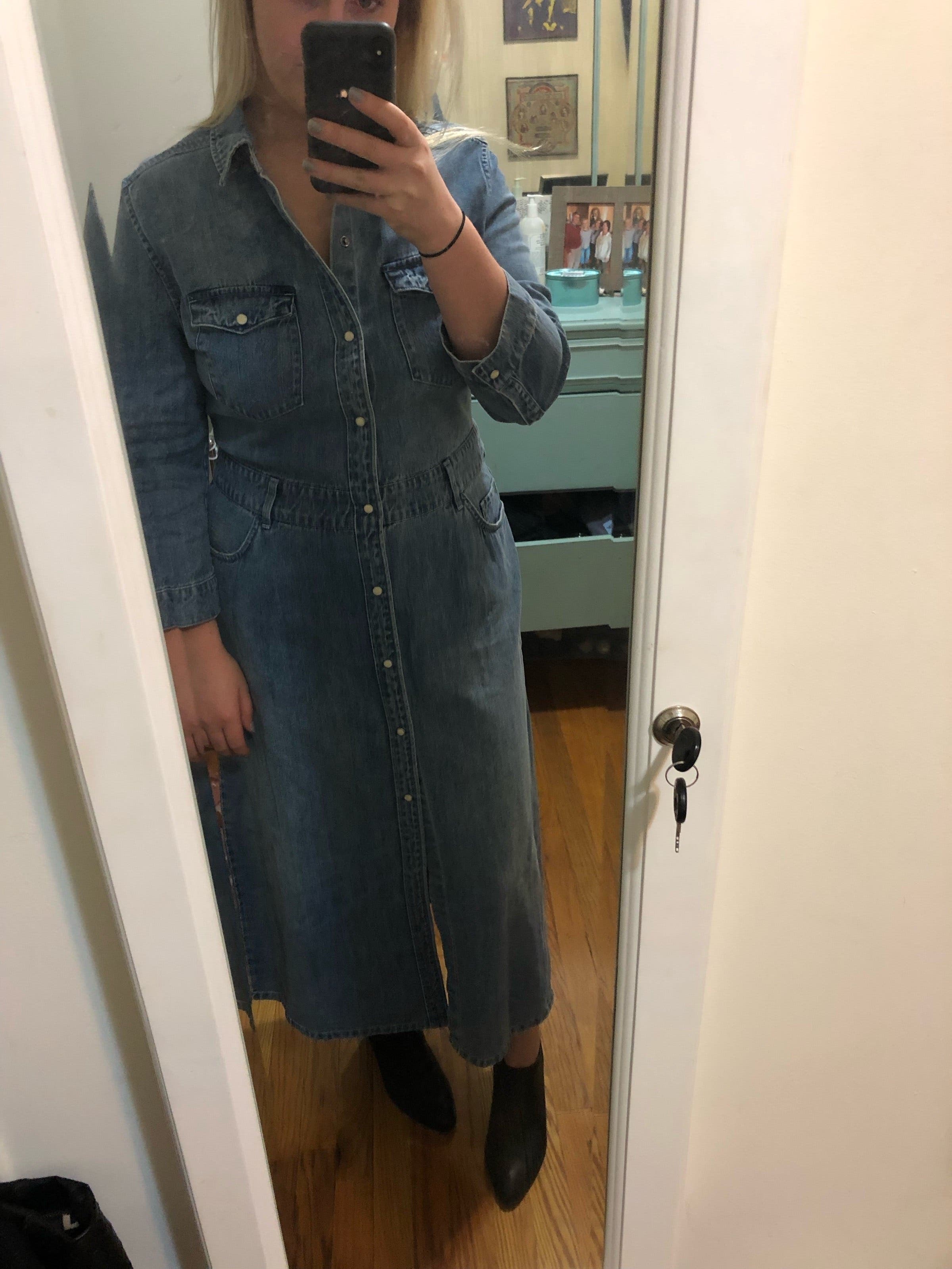 allsaints polly denim dress ALLSAINTS Polly Denim Dress