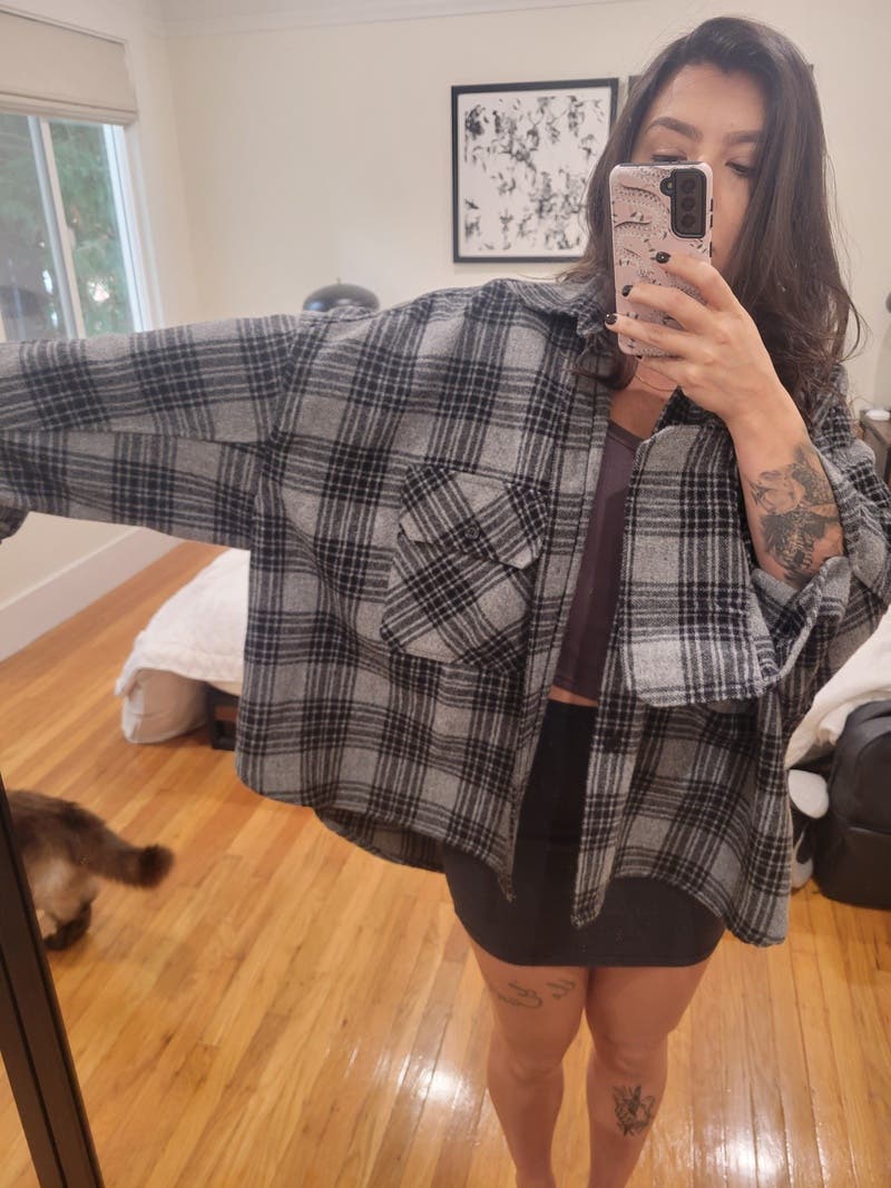 Oversized Plaid Shirt by Petar Petrov | Rent the Runway