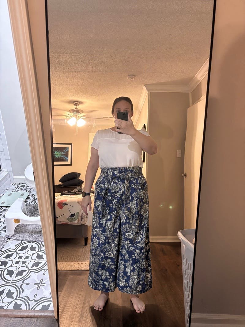 Floral Cropped Trousers by Adam Lippes x RTR | Rent the Runway