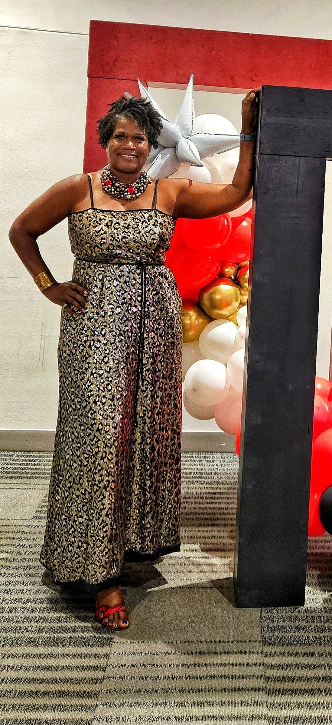 Leopard Sequin Wrap Dress by Aidan AIDAN MATTOX | Rent the Runway