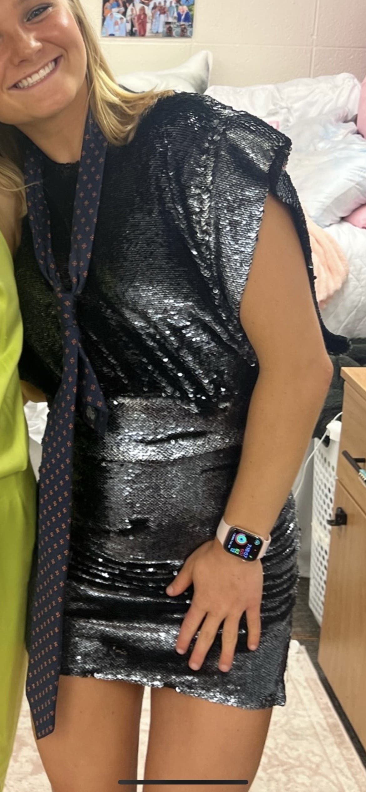 iro miracle sequin dress Iro Miracle Dress Anthracite 36