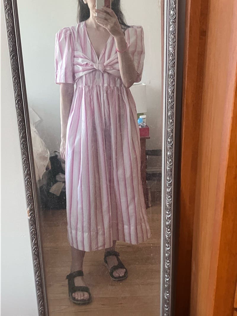 Tie Front Dress by GANNI x RTR | Rent the Runway