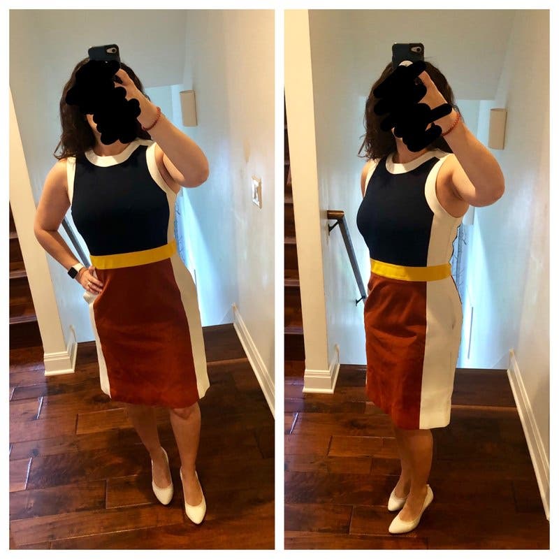 【トリーバーチ】Mya Dress TORY BURCH MYA COLOR-BLOCK STRETCH A-LINE DRESS sz XL | eBay