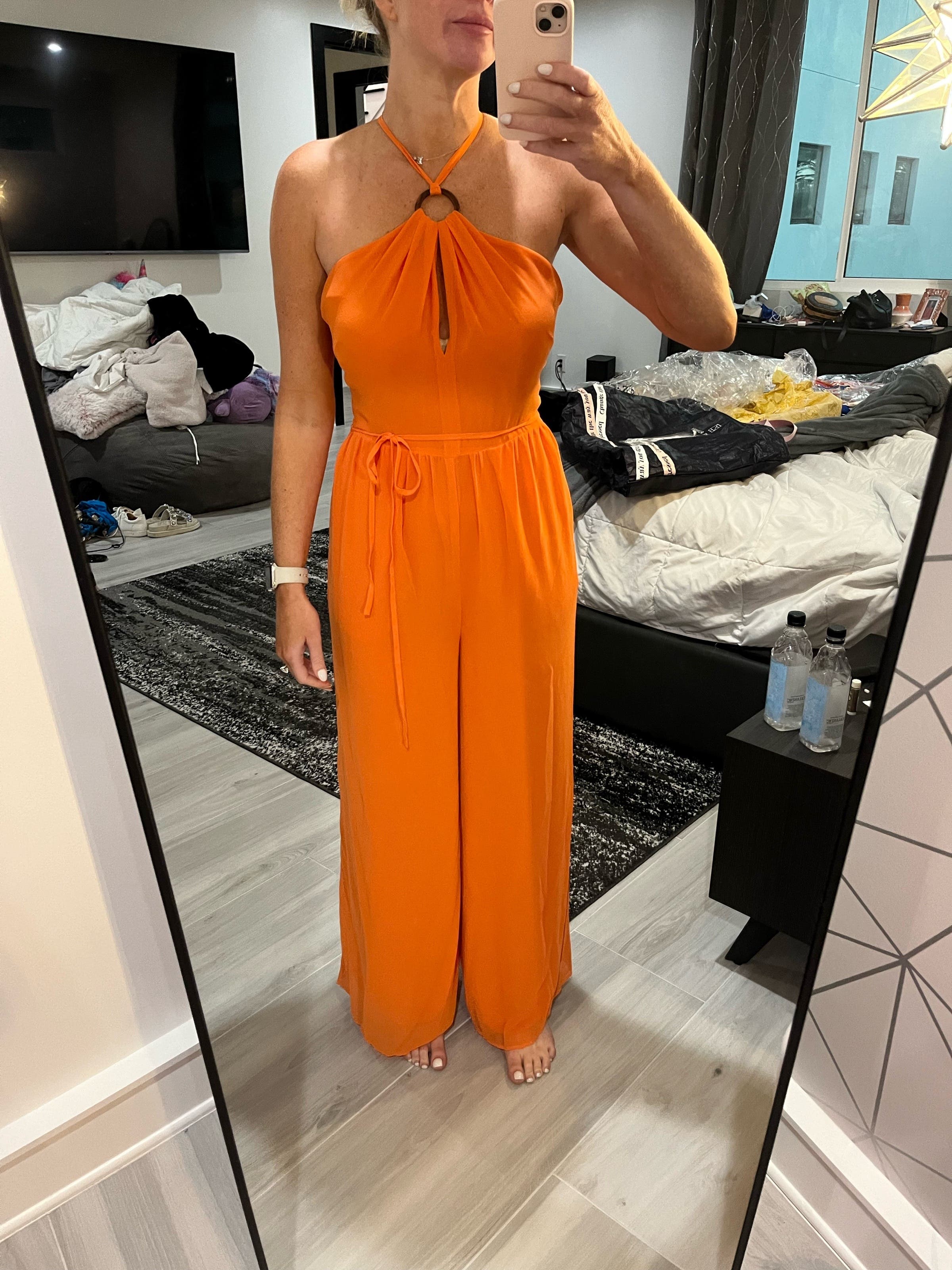 Halter Jumpsuit by TOCCIN X RTR | Rent the Runway