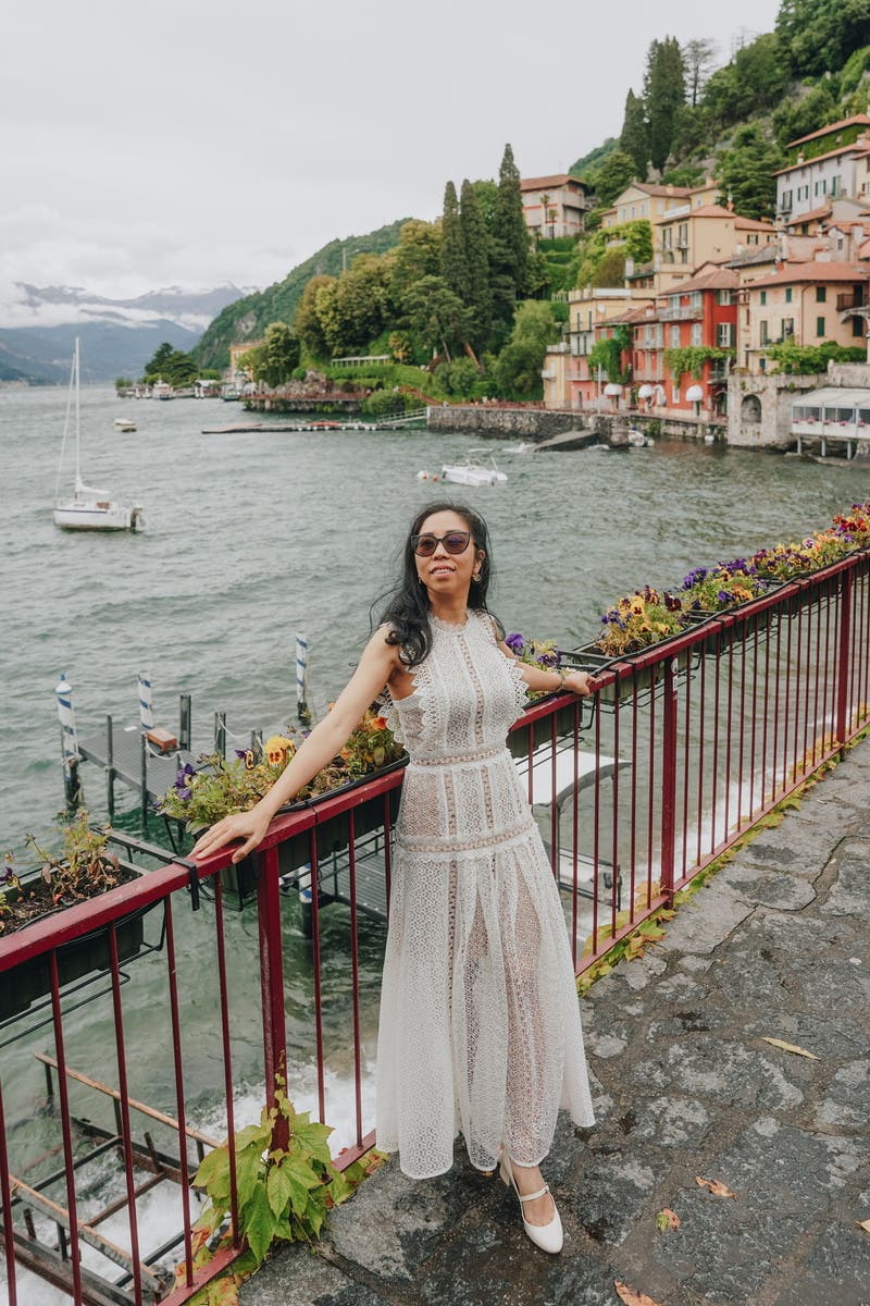 White Lace Panel Midi Dress by Self-Portrait | Rent the Runway