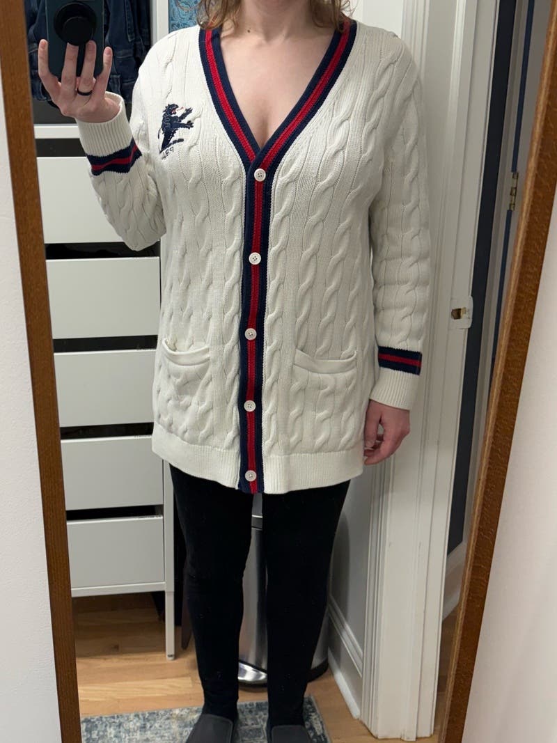 Long Sleeve Cable Knit Cardigan by Polo Ralph Lauren | Rent