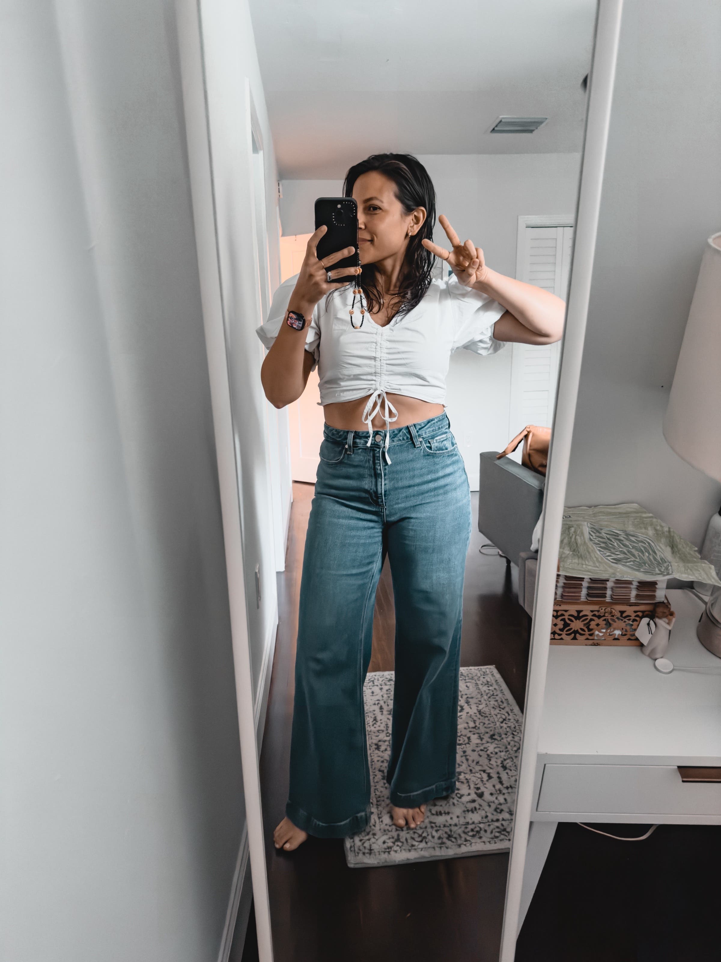 Puff Sleeve Crop Top by Derek Lam 10 Crosby x RTR | Rent the Runway