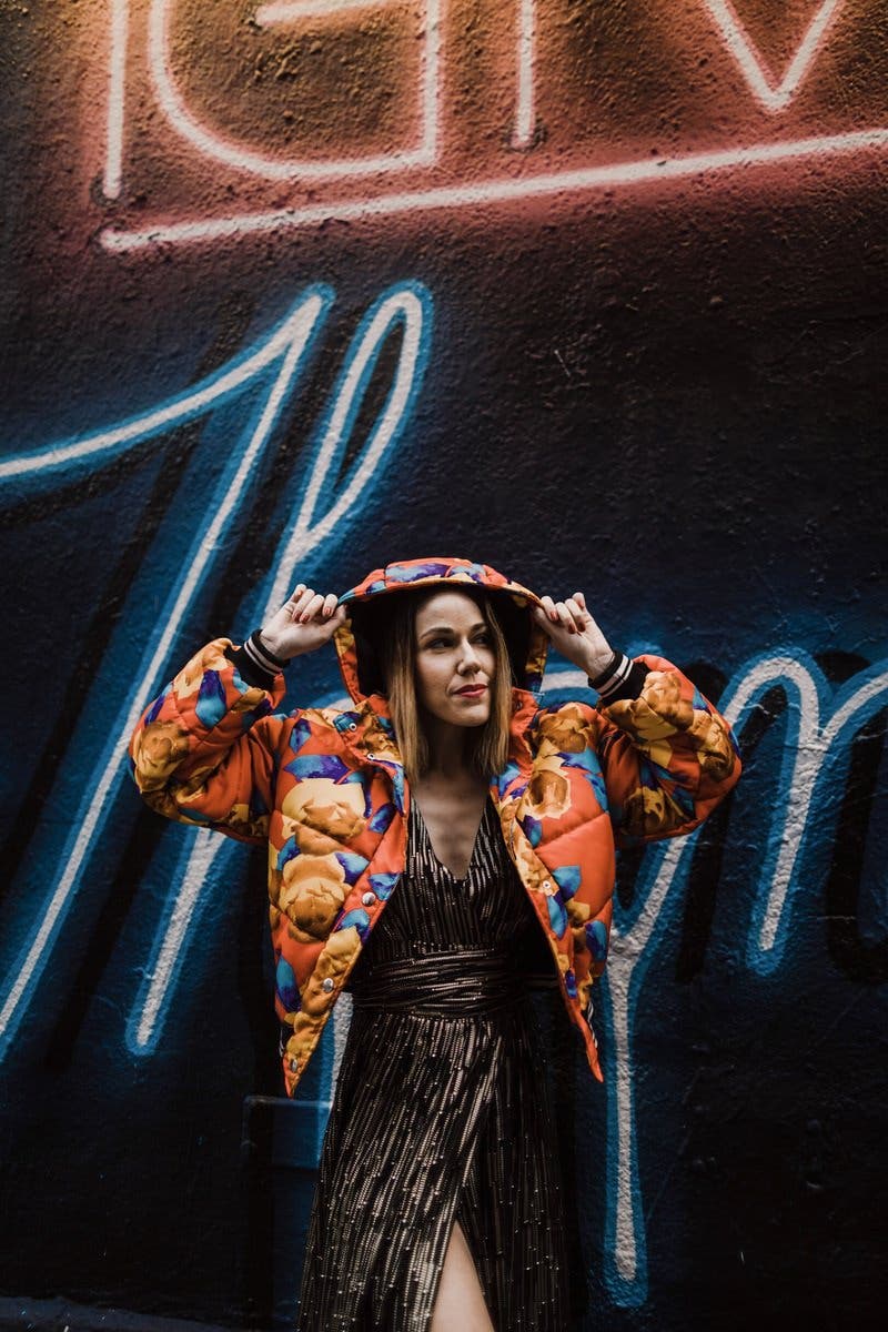 Cropped Floral Puffer Jacket by MSGM | Rent the Runway