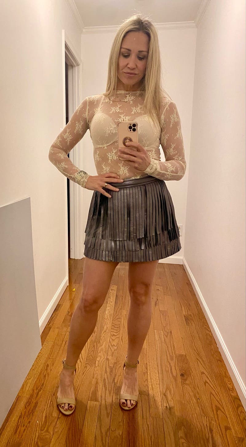 Aisha Leather Skirt by AllSaints | Rent the Runway