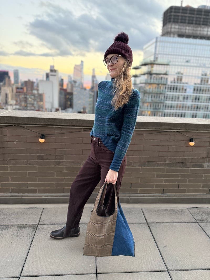 Denim Market Tote With Plaid Combo by 3.1 Phillip Lim Accessories