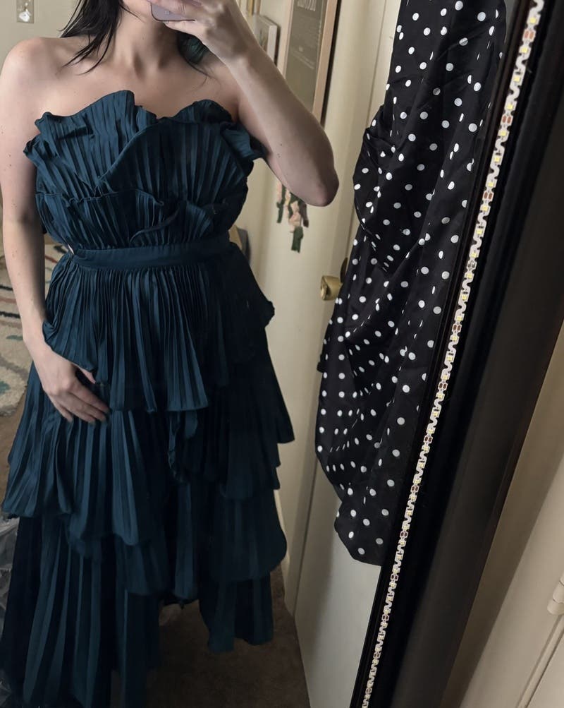 strapless open back dress Dressing Up