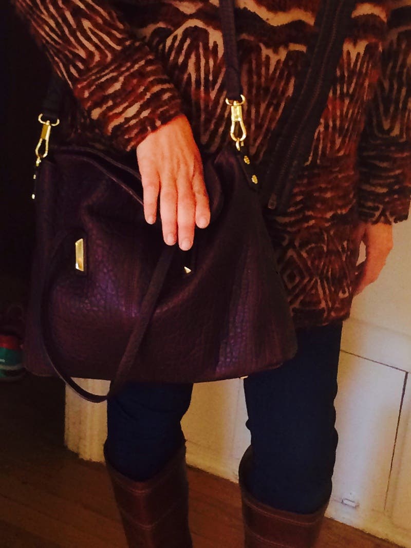 ★ELIZABETH AND JAMES バック★ Black Currant Pyramid Satchel by Elizabeth and James Accessories