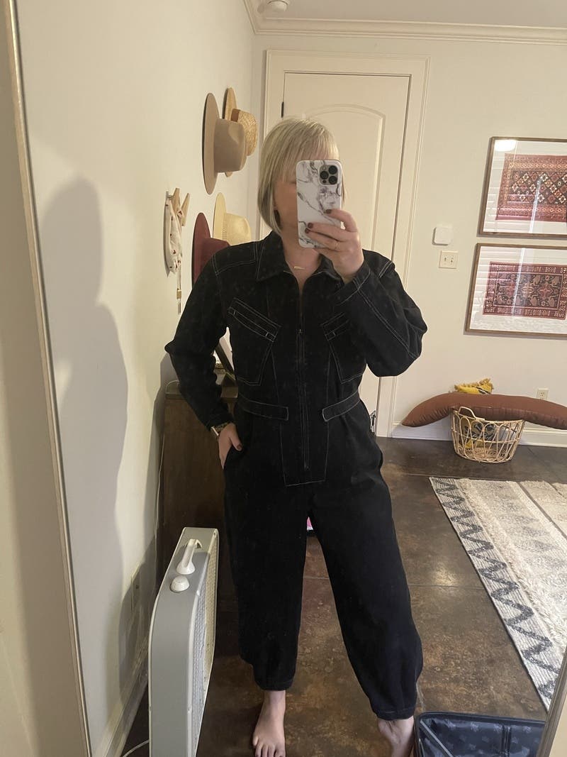 Black Denim Flight Suit by Zero + Maria Cornejo | Rent the Runway