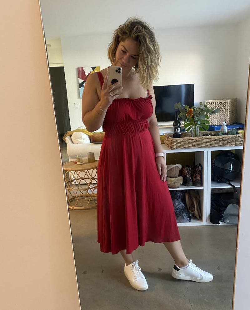 Cherry Miranda Dress by Reformation | Rent the Runway