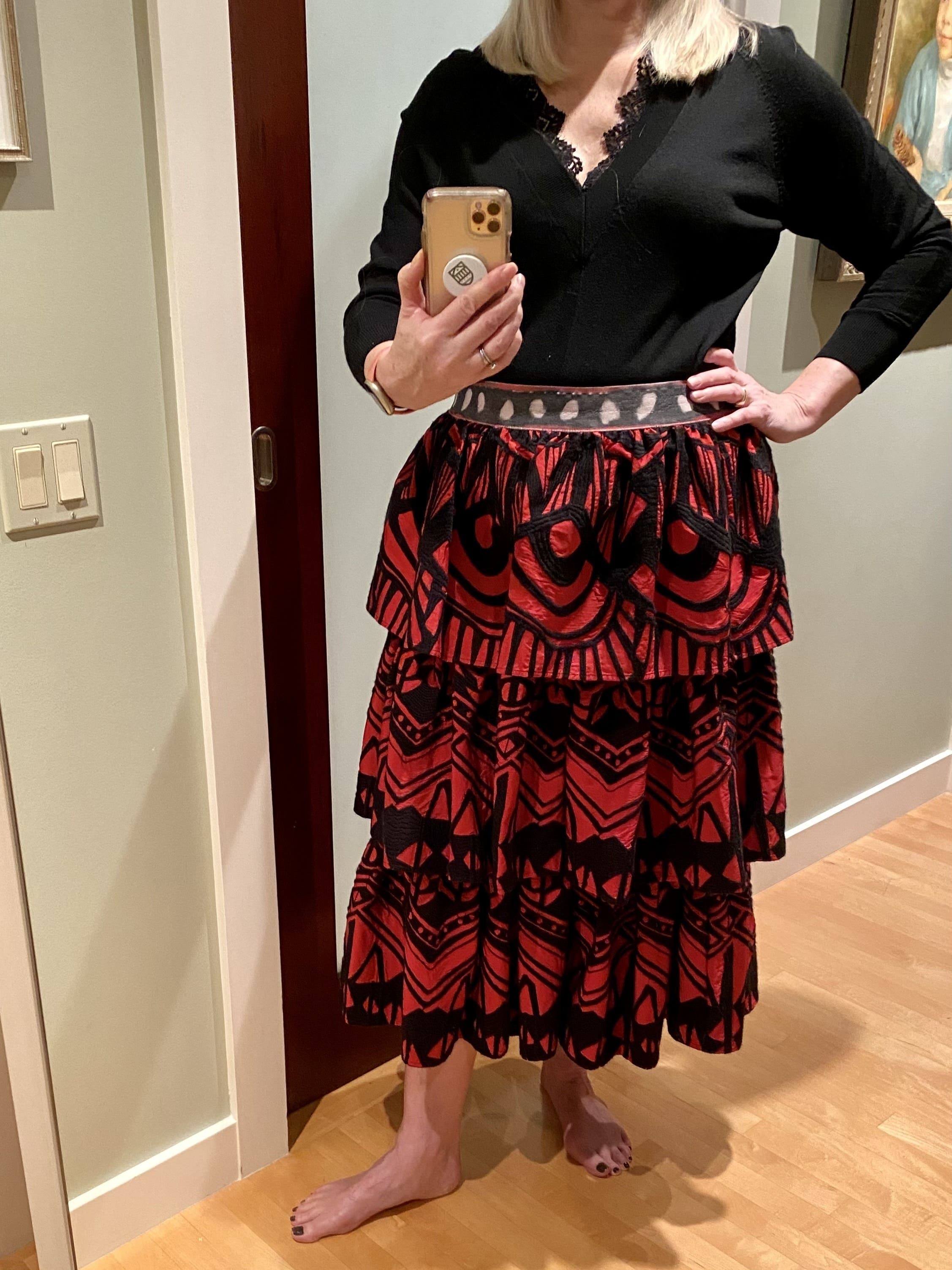 Black Lace Combo Pullover by Rebecca Taylor NYC | Rent the Runway