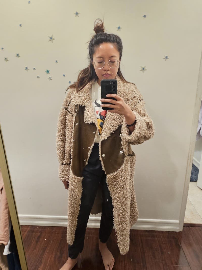 Reversible Faux Shearling Coat by OOF | Rent the Runway