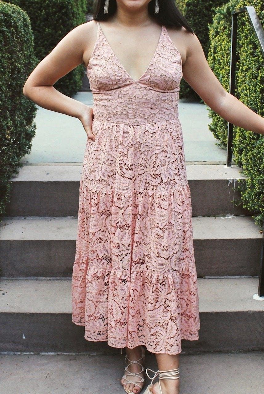 Rose Petal Alicia Dress by Dress The Population | Rent the
