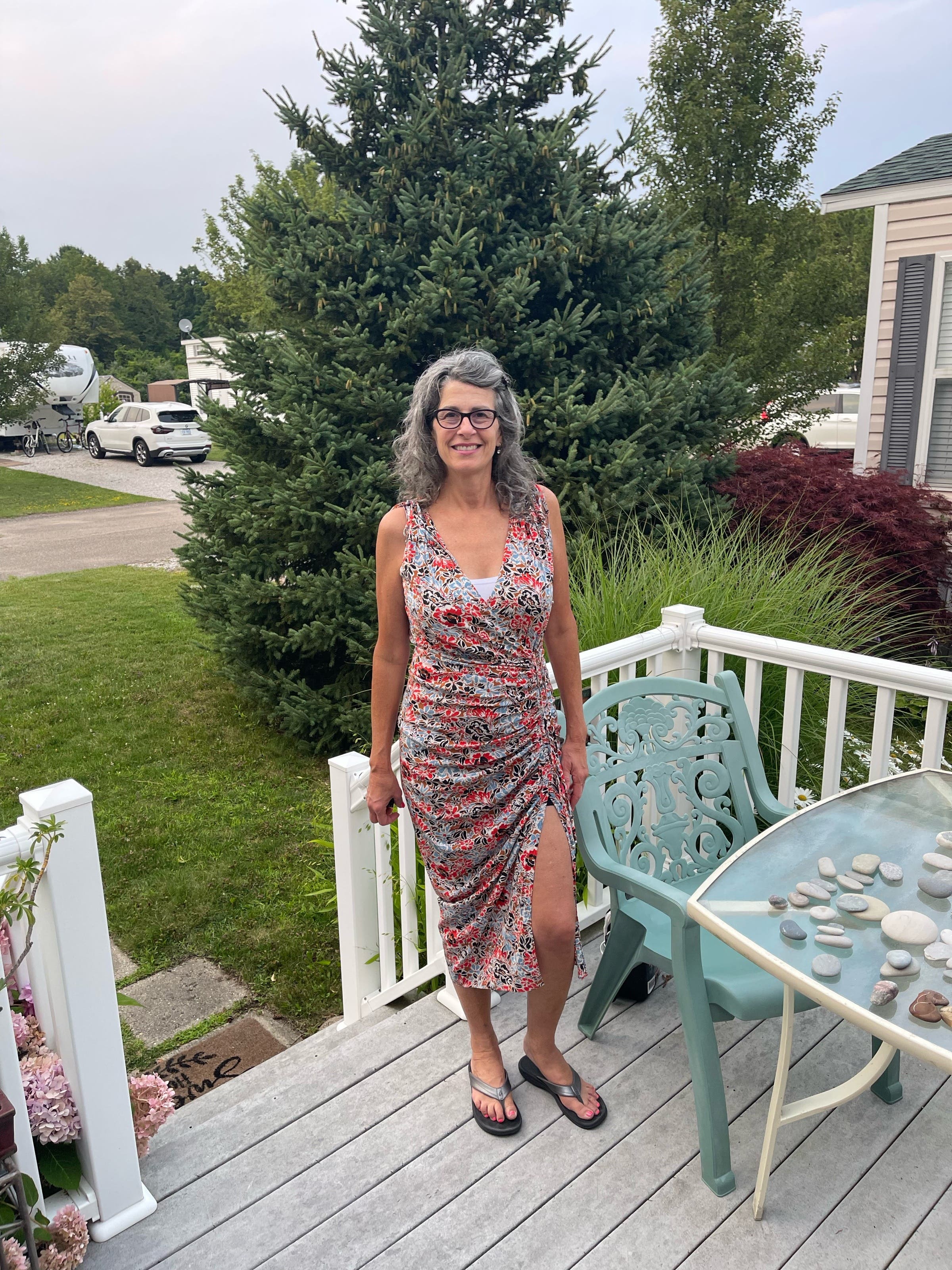 veronica beard teagan ruched dress Veronica Beard Teagan Stripe Ruched V-Neck Midi Dress