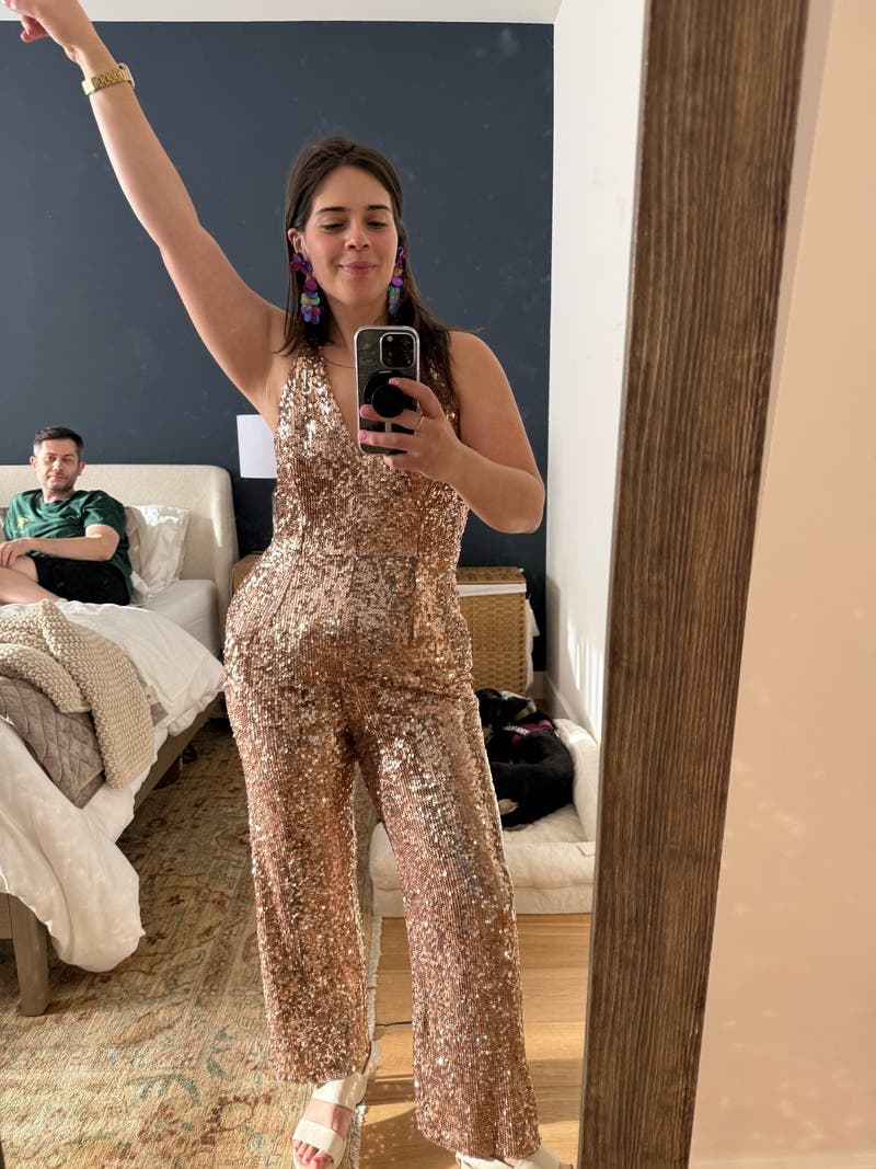 Sequin Charlie Jumpsuit by Dress The Population | Rent the Runway