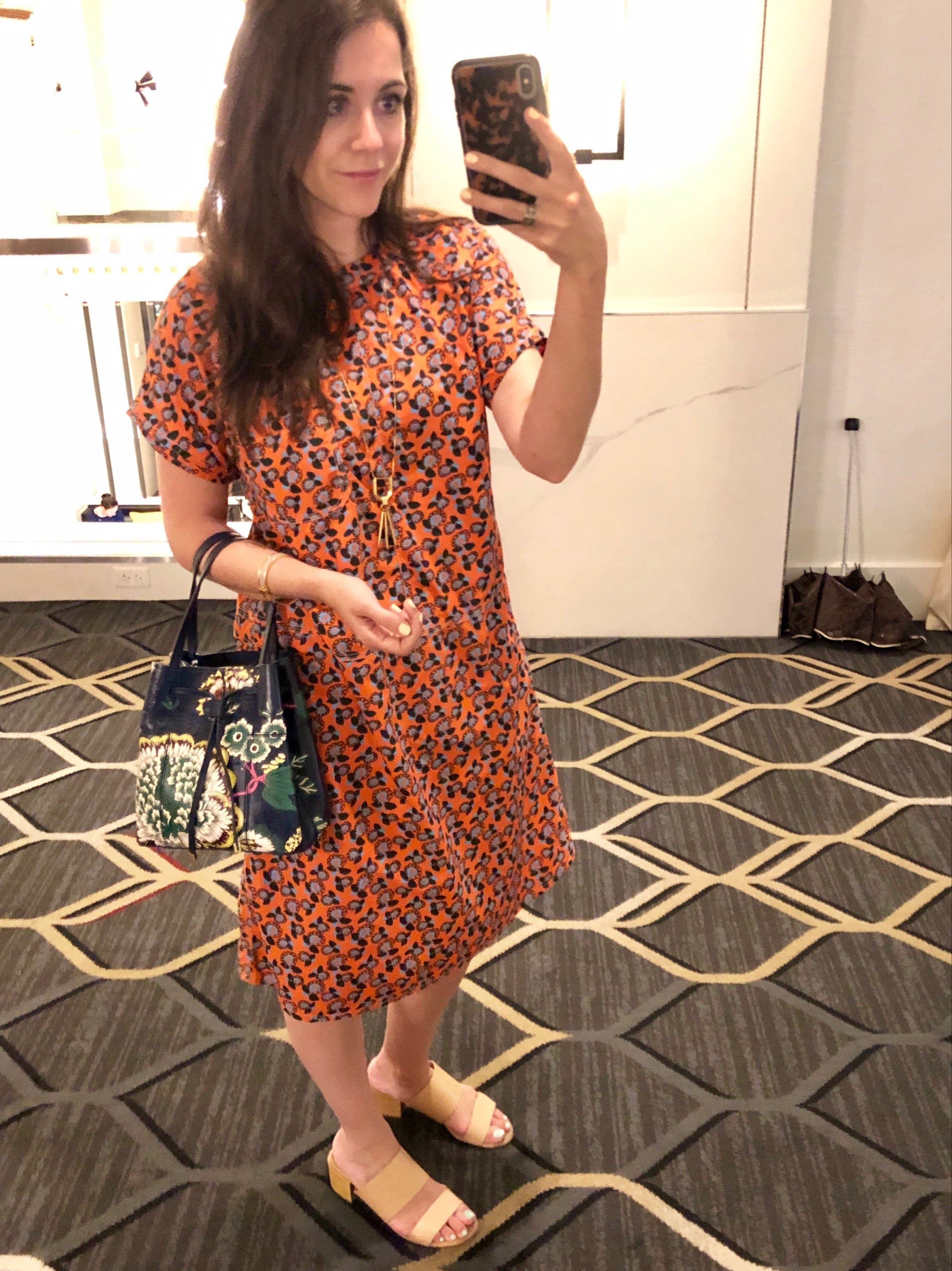 Orange Floral Garden Dress by Marni | Rent the Runway