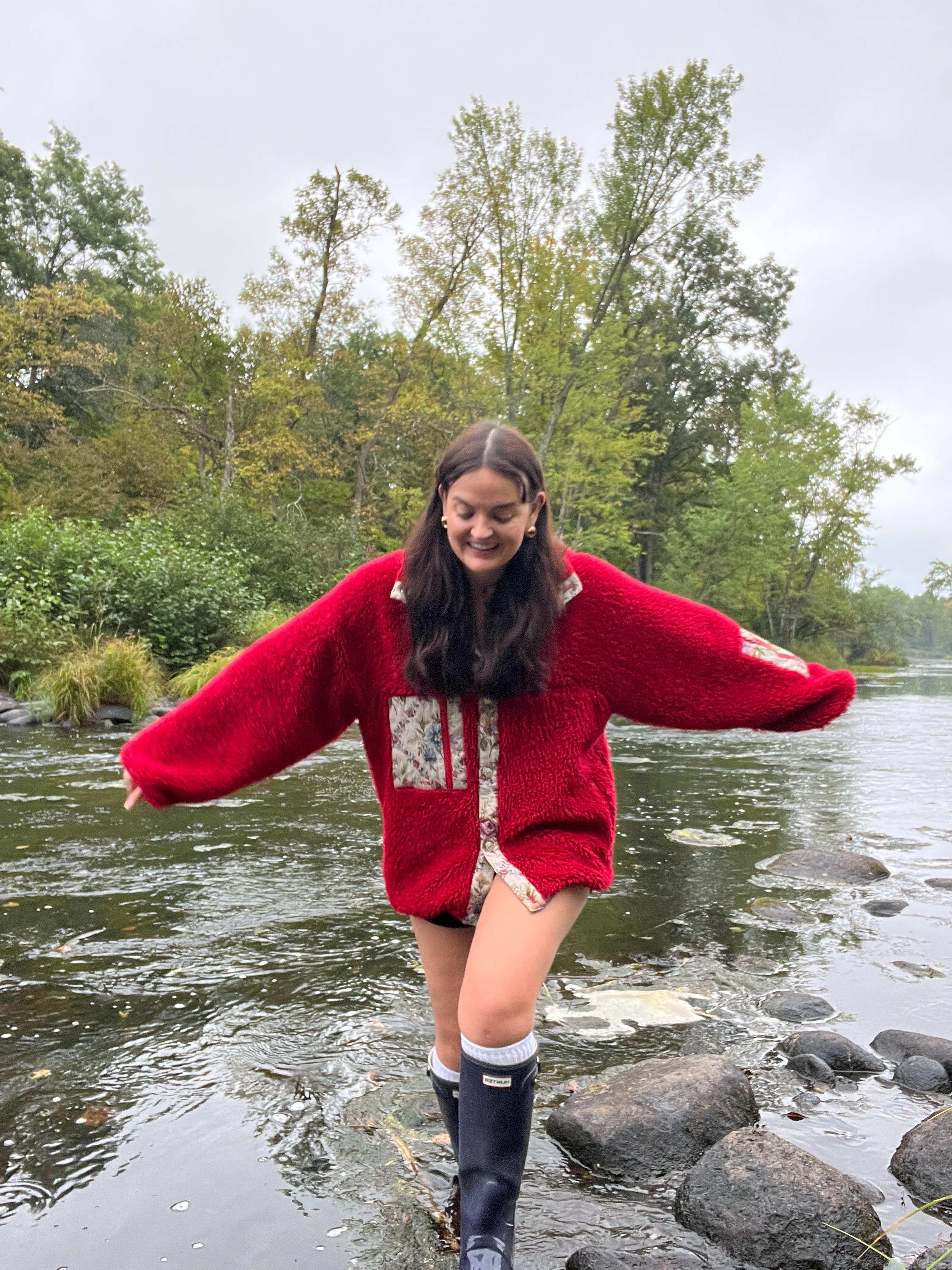 Boxbox Fleece Jacket by Sandy Liang | Rent the Runway