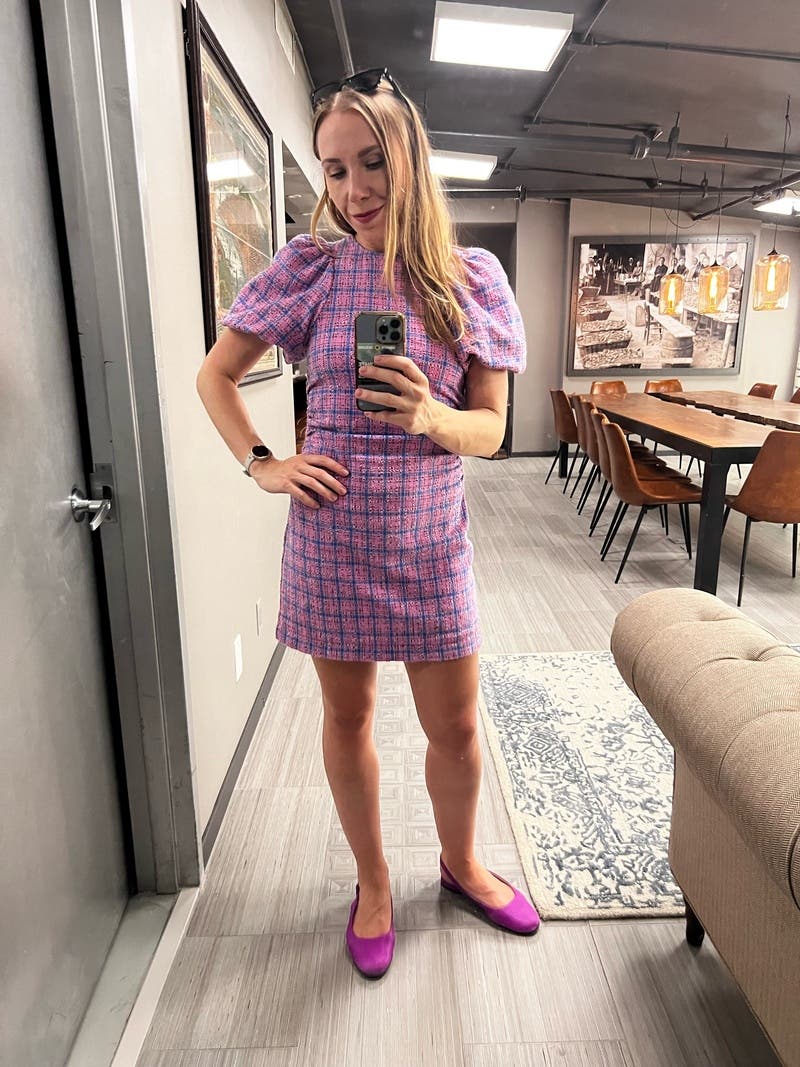 Check Suiting Mini Dress by GANNI | Rent the Runway