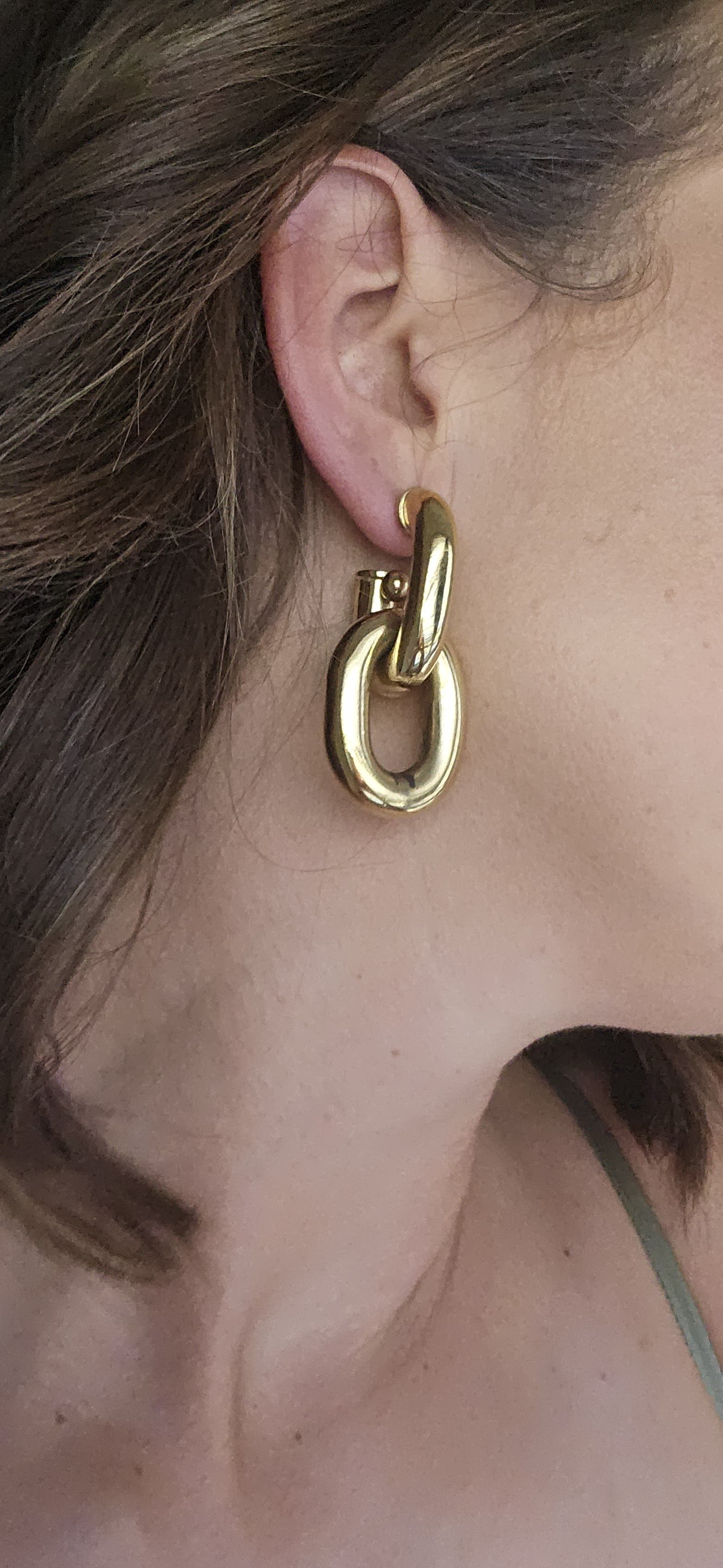 【関税込み】Xl Link Hoops Earring - Paco Rabanne - Gold - Me Amazon.com: Paco Rabanne Women's XL Link Hoops, P710 Gold