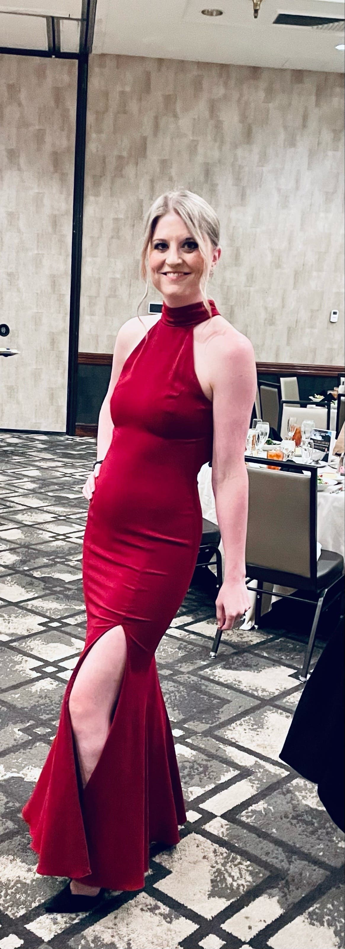red jay godfrey dress Jay Godfrey Womens Satin Gathered Cocktail Dress Red 2