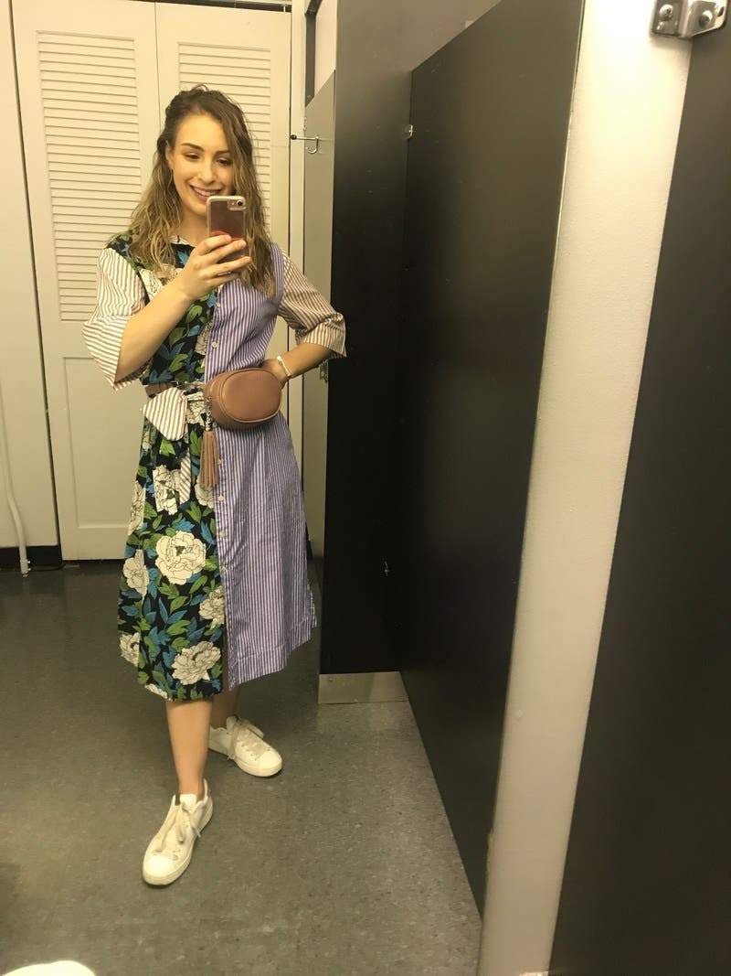 【DIANE von FURSTENBERG】プリントジャージーミディドレス Mixed Print Shirtdress by Diane von Furstenberg | Rent the
