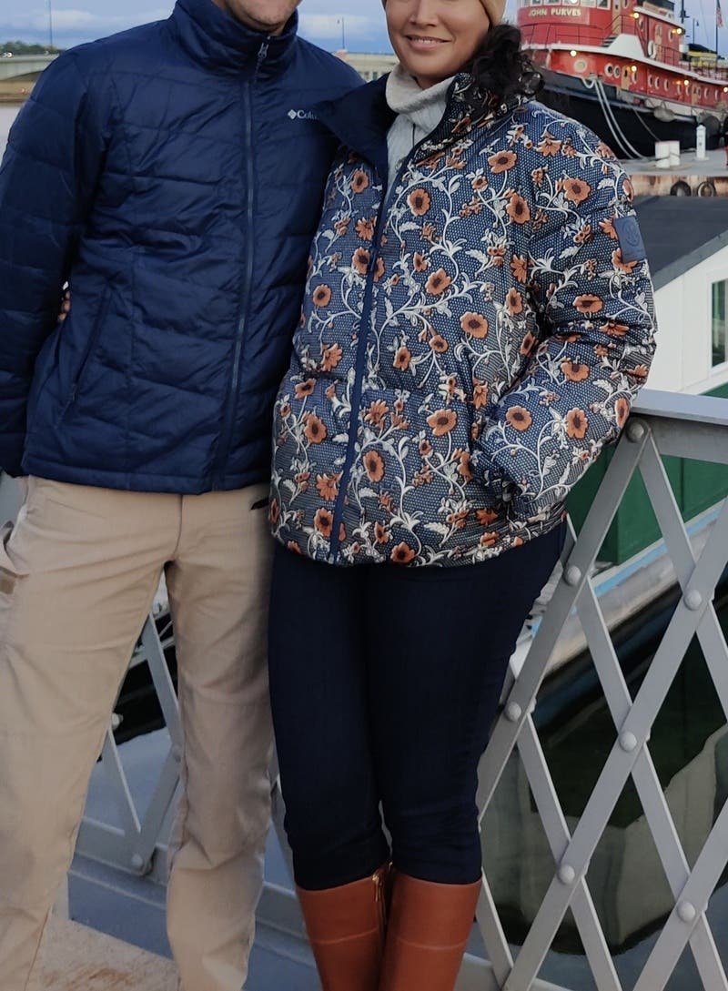 Floral Hooded Puffer Jacket by Tory Burch | Rent the Runway