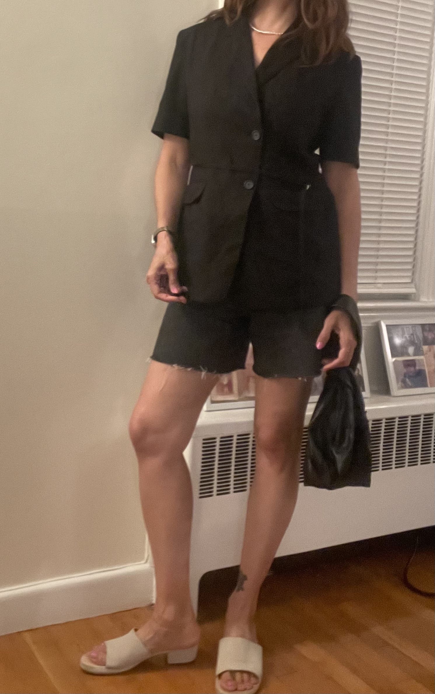 Half Sleeve Belted Linen Jacket by DUNST | Rent the Runway