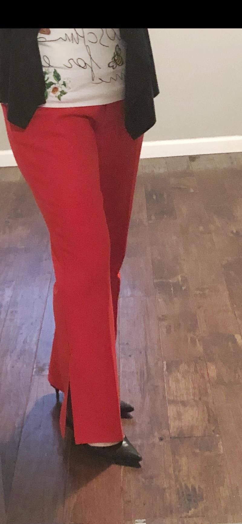 Red Flared Pants by MSGM | Rent the Runway