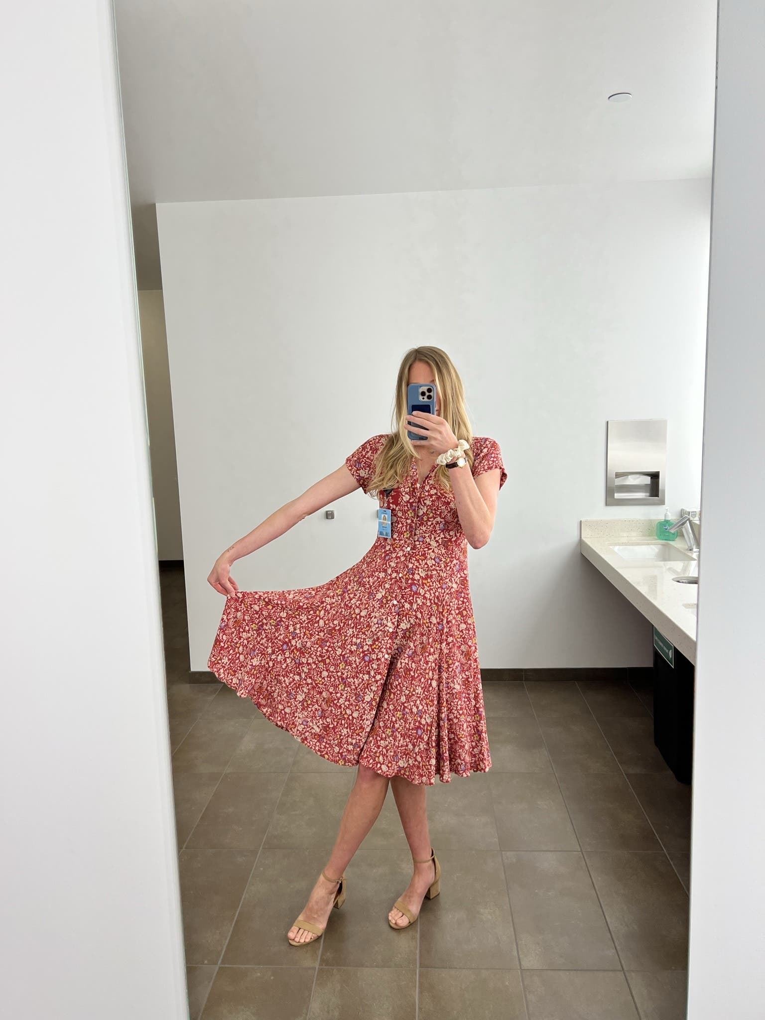 polo ralph lauren red floral dress Polo Ralph Lauren floral-print Silk Midi Dress | Red
