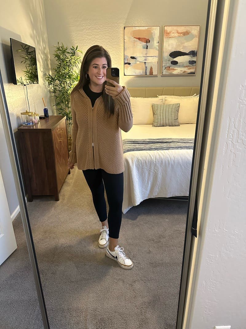 Brown Oversized Zip Up Sweater by Victor Alfaro x RTR | Rent the