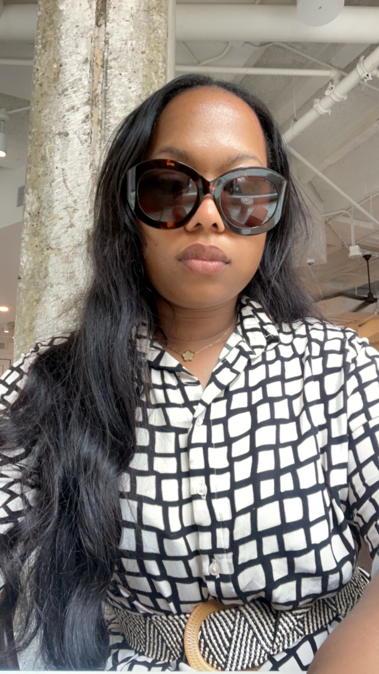 Havana Brown Sunglasses by Alaïa | Rent the Runway