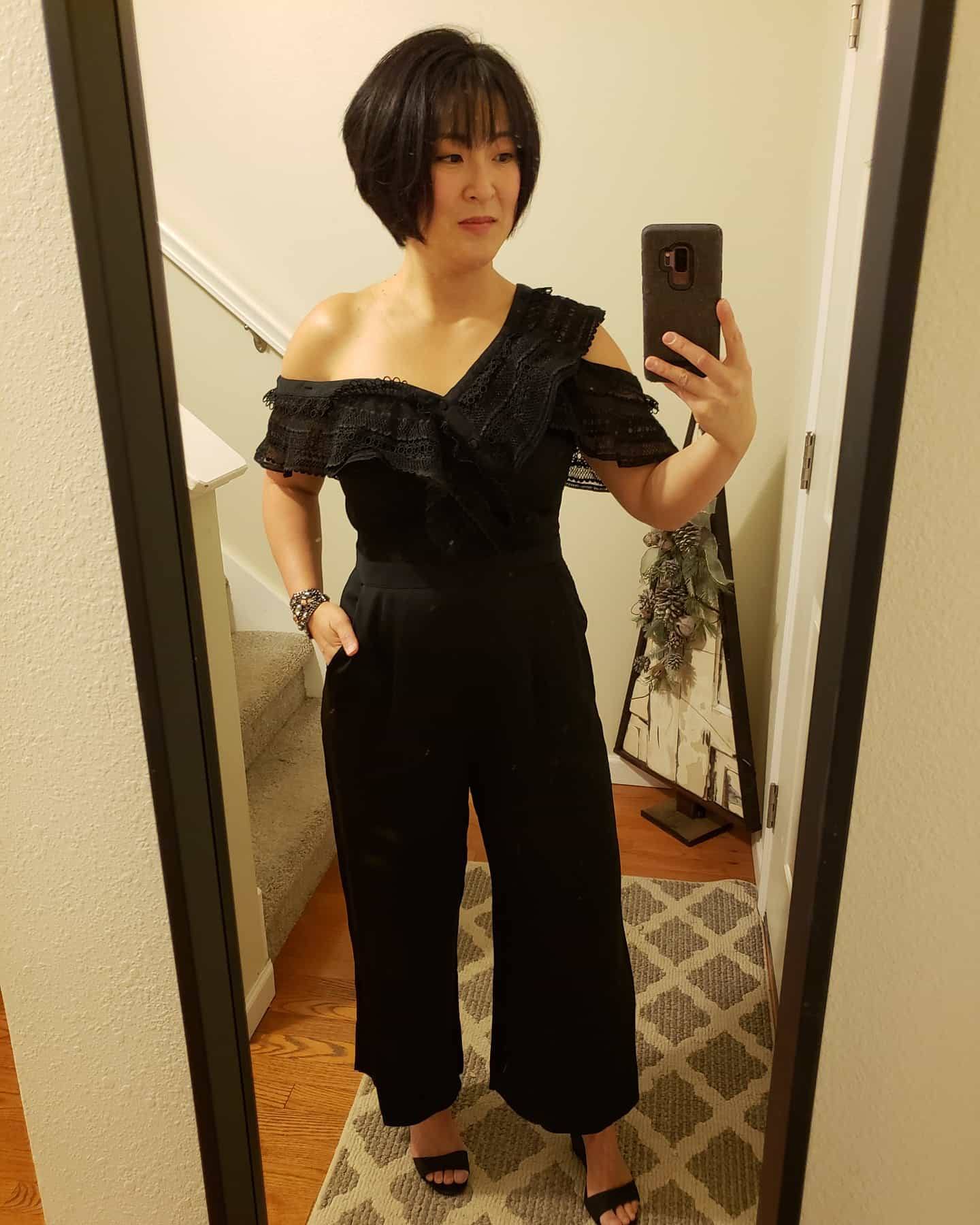 【関税無・国内発】 SELF PORTRAIT / Off Sholder Jumpsuit Self-Portrait Off-the-shoulder jumpsuit | Women's Clothing