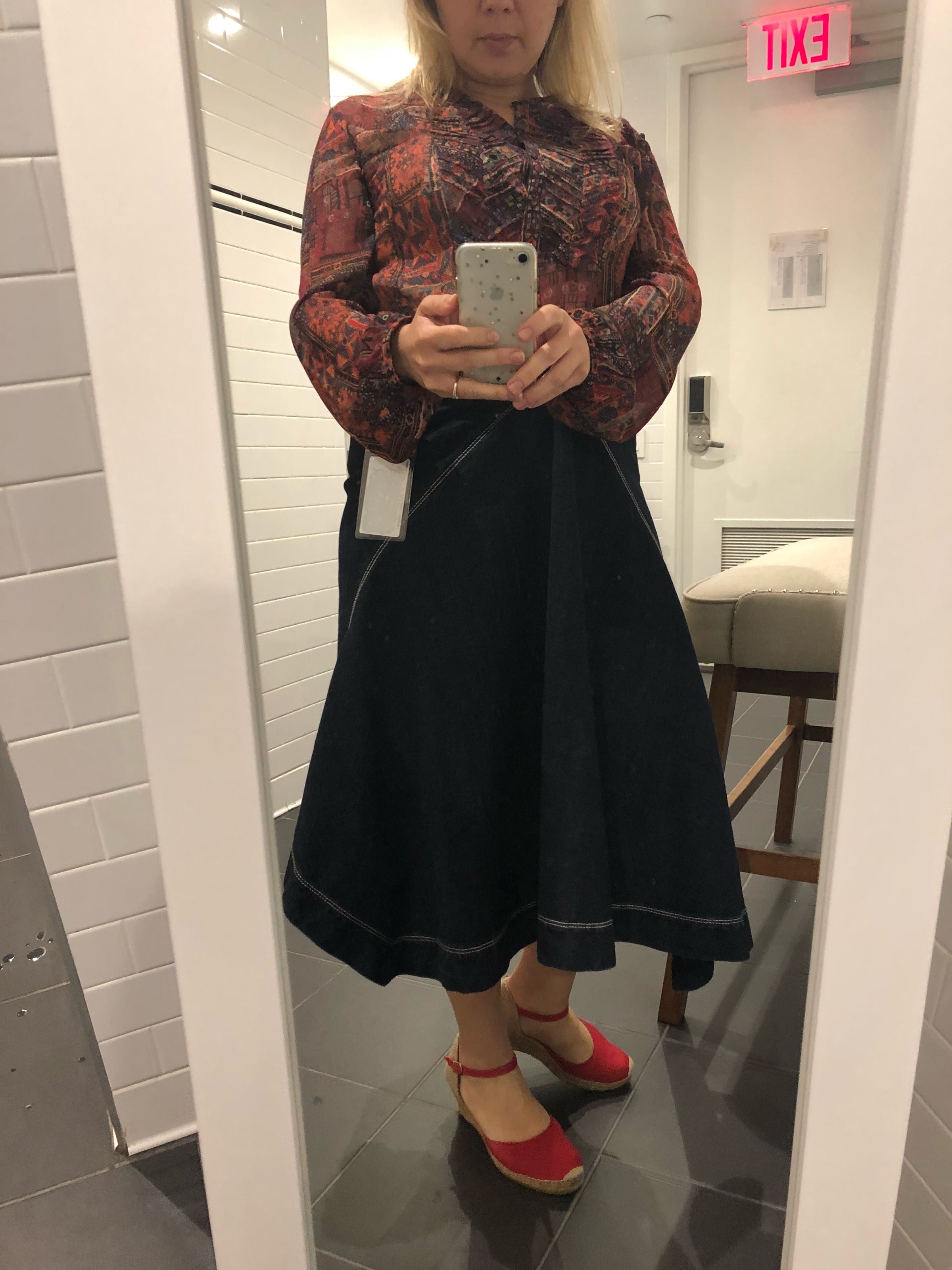 Denim Asymmetrical Skirt by Marni | Rent the Runway