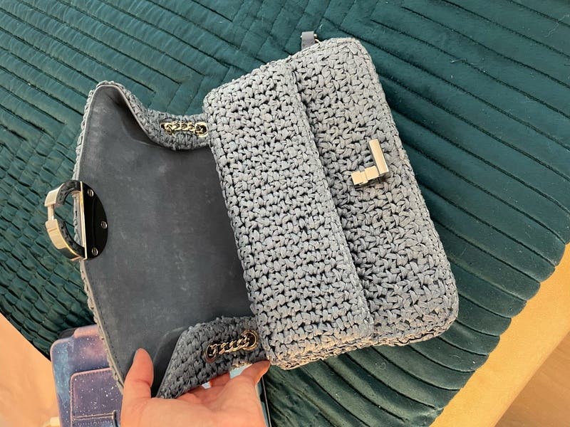 【SANDRO】Yza ブレードラフィア チェーンバッグ ブルー sandro-raffia-yza-bag.jpg?