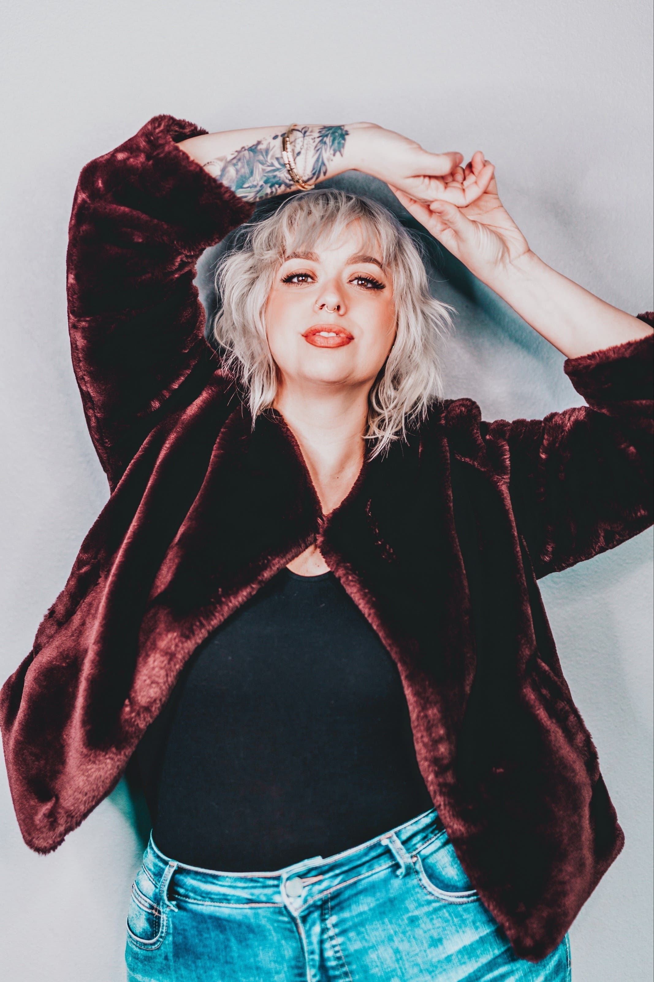 Starry Night Faux Fur Jacket by Sanctuary | Rent the Runway