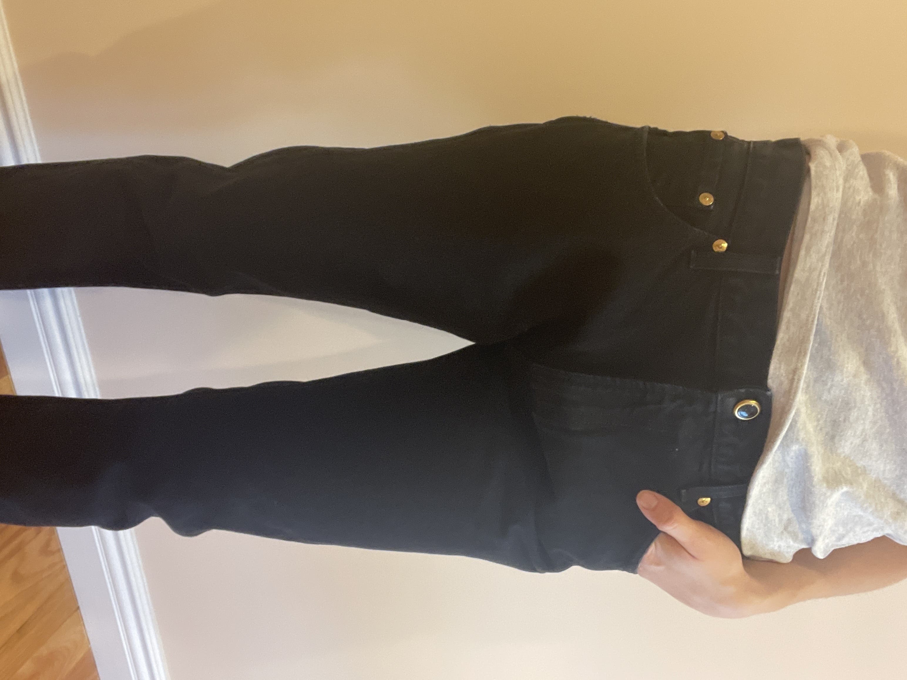 VIP【関税送料無料】希少 KHAITE BLACK COTTON JEANS Khaite Danielle High-Rise Straight-Leg Jeans | Saks Fifth Avenue