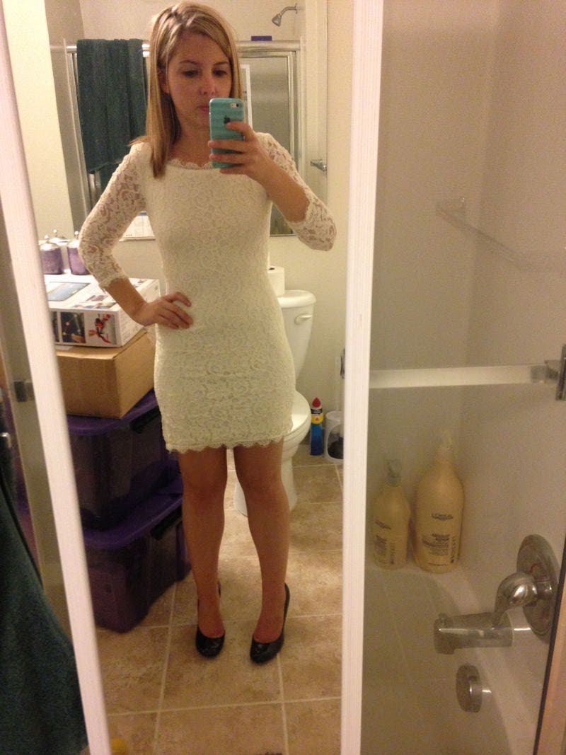 zarita lace dress ivory Lace Insert A Line Dress Ivory