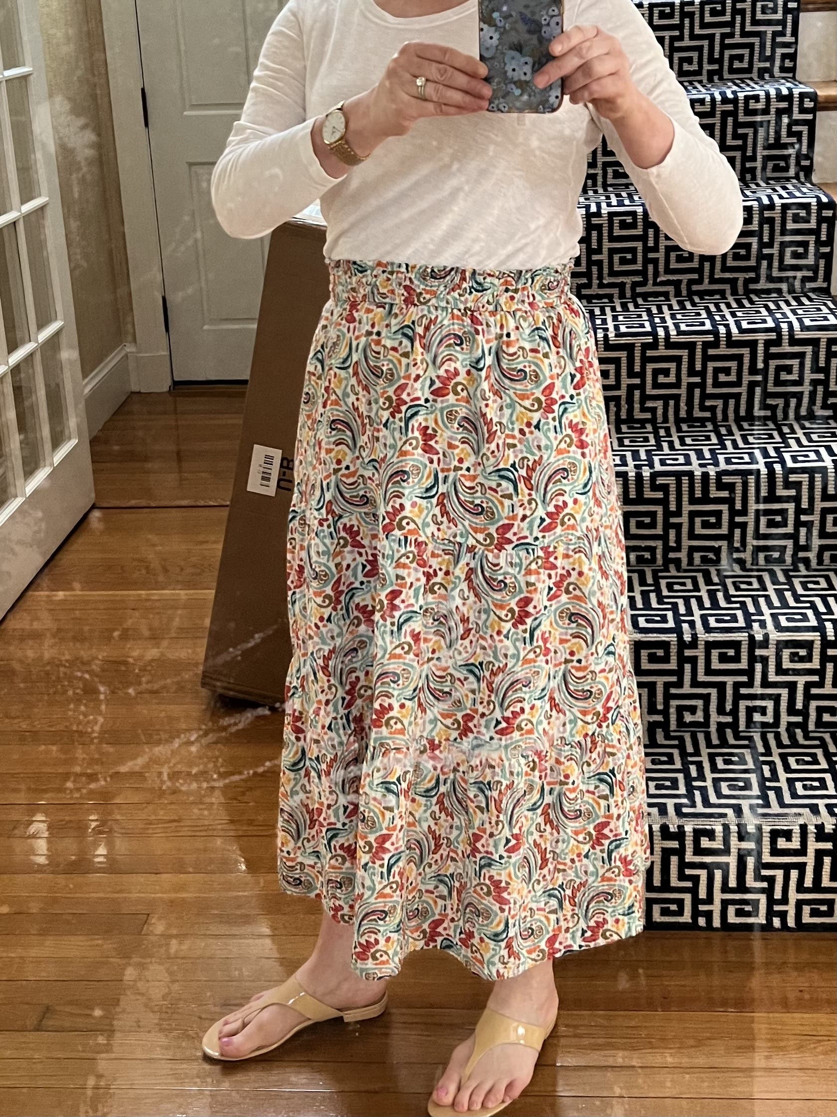 Paisley Corinne Maxi Skirt by Marine Layer | Rent the Runway