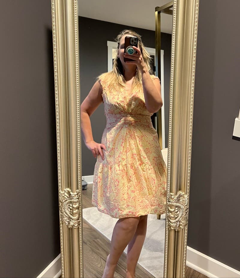Paisley Floral Flare Dress by Derek Lam 10 Crosby x RTR