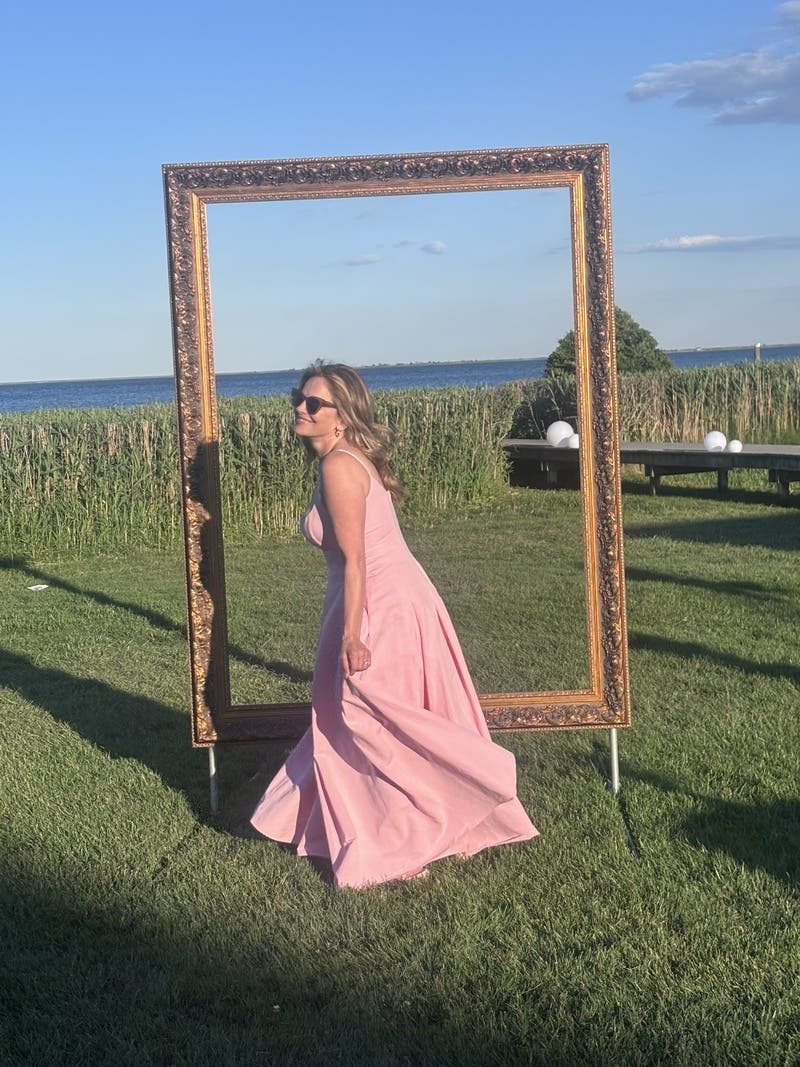 staud joy maxi dress pink STAUD Joy Maxi Dress