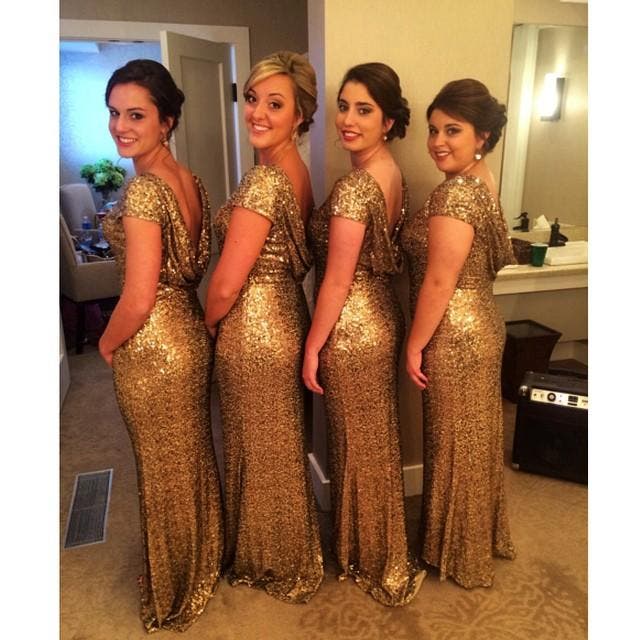 blue sequin bridesmaid dresses Sparkly Blue Sequin Mermaid Prom Dresses Spaghetti Strap V-neck FD3517   Viniodress